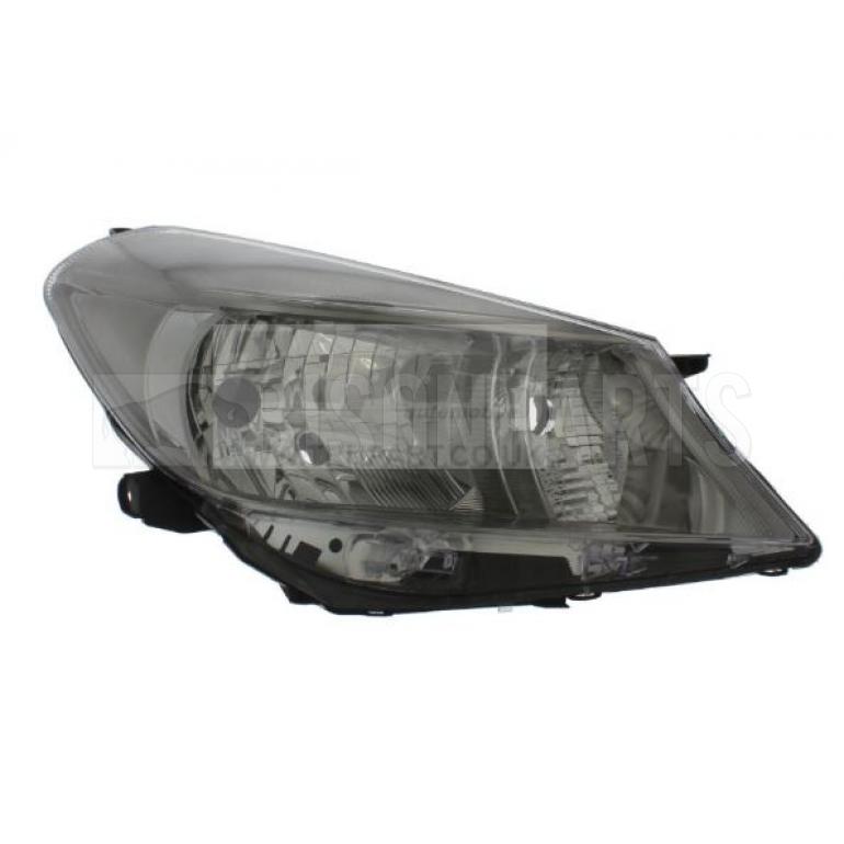 CHROME ELECTRIC HEADLAMP DRIVERS SIDE RH WITH SMOKED TRIM