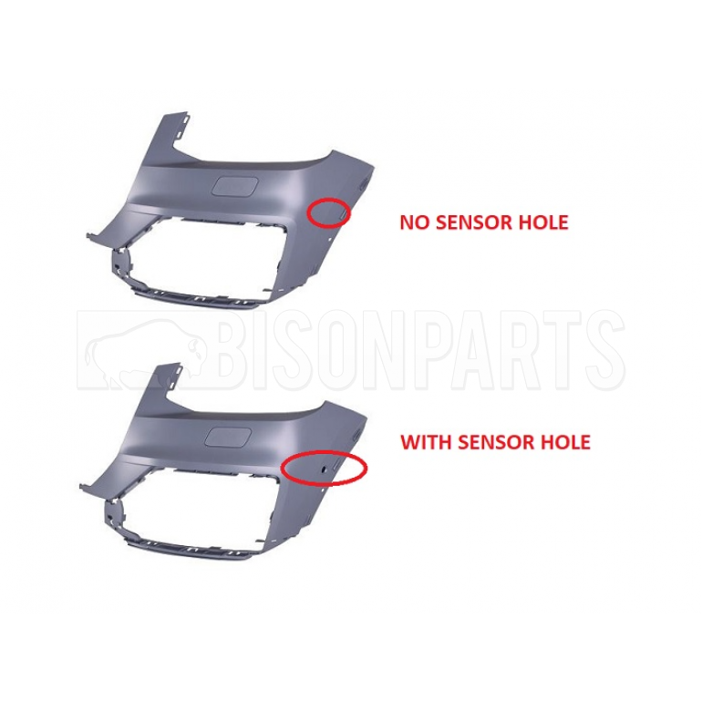 FRONT BUMPER CORNER DRIVERS SIDE RH