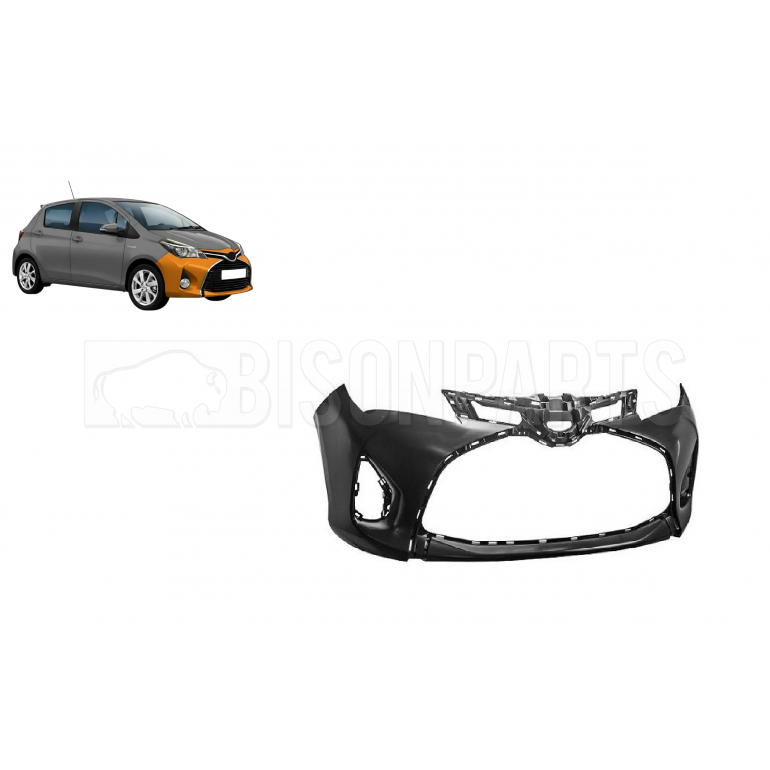 PRIMED FRONT BUMPER WITH FOG LAMP HOLES 