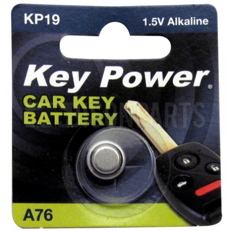 Key Power Coin Cell Battery A76 - Alkaline 1.5V (Single)