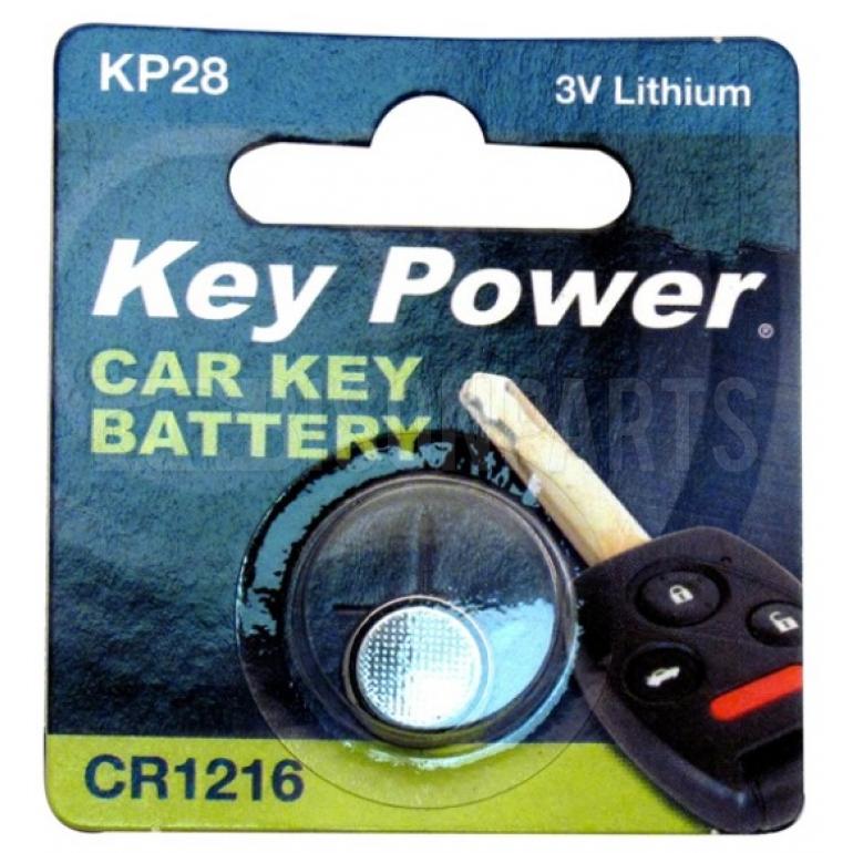 Key Power Coin Cell Battery CR1216 - Lithium 3V (Box of 10)