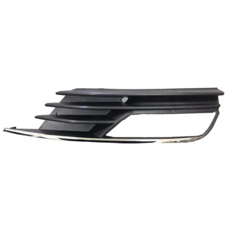 FRONT BUMPER GRILLE WITH FOG LAMP HOLE & CHROME MOULDING PASSENGER SIDE LH