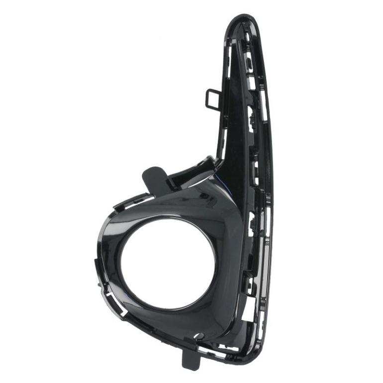 FRONT BUMPER COVER (WITH FOG) TEXTURED BLACK PASSENGER SIDE LH