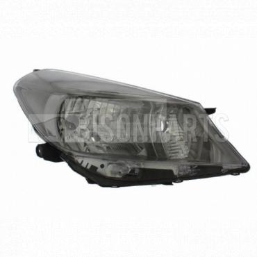 CHROME ELECTRIC HEADLAMP DRIVERS SIDE RH WITH SMOKED TRIM
