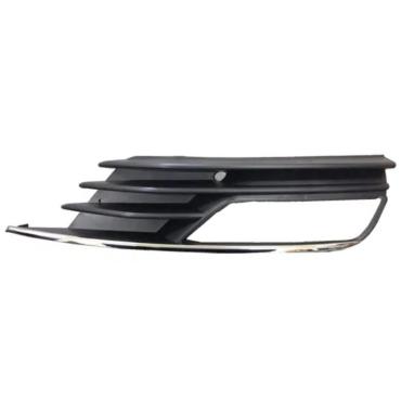 FRONT BUMPER GRILLE WITH FOG LAMP HOLE & CHROME MOULDING PASSENGER SIDE LH