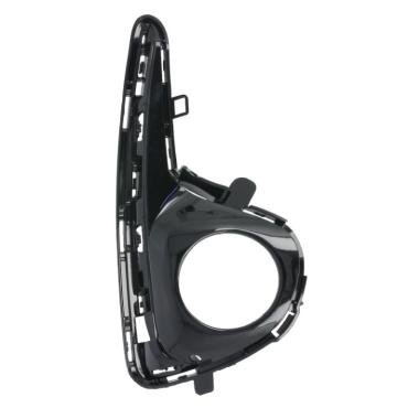 FRONT BUMPER COVER (WITH FOG) TEXTURED BLACK DRIVER SIDE RH