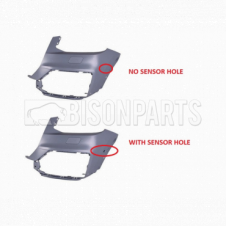 FRONT BUMPER CORNER DRIVERS SIDE RH