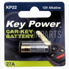 Key Power Coin Cell Battery 27A - Alkaline 12V (Pack of 10)