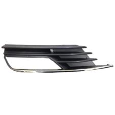 FRONT BUMPER GRILLE WITH FOG LAMP HOLE & CHROME MOULDING DRIVER SIDE RH