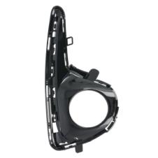 FRONT BUMPER COVER (WITH FOG) TEXTURED BLACK DRIVER SIDE RH