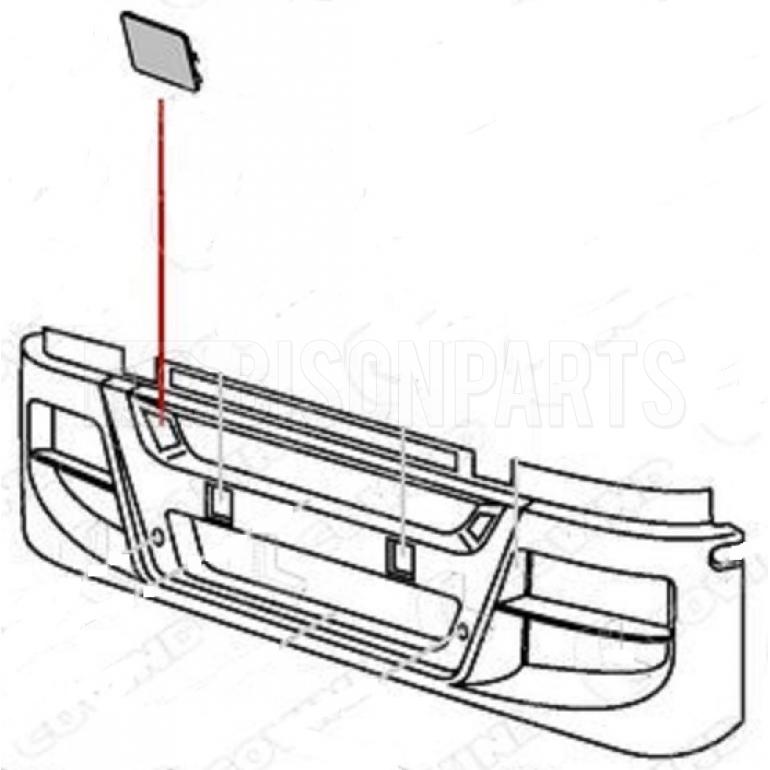 PAINTABLE FRONT BUMPER UPPER BLANK DRIVER SIDE RH