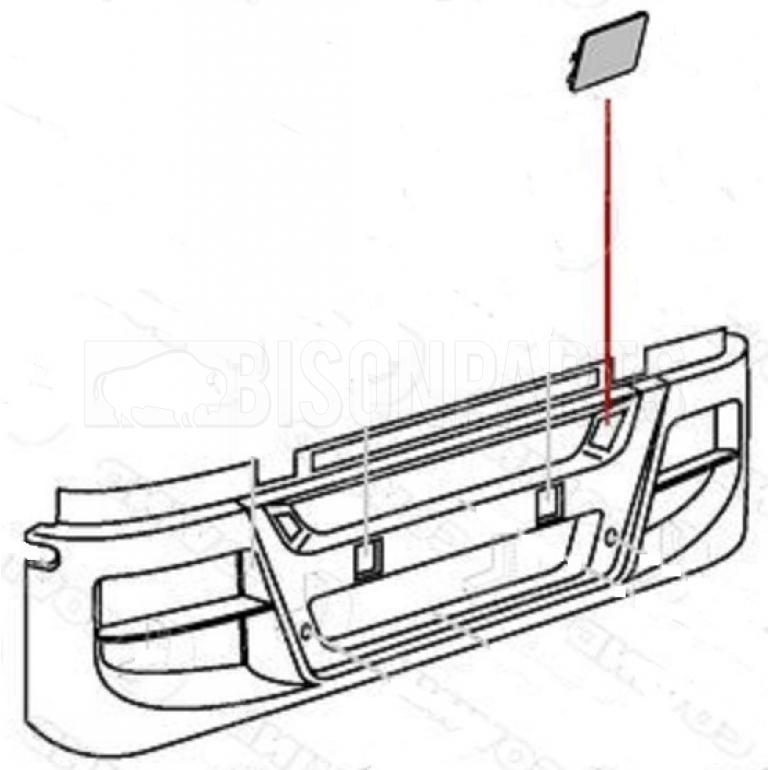 PAINTABLE FRONT BUMPER UPPER BLANK PASSENGER SIDE LH