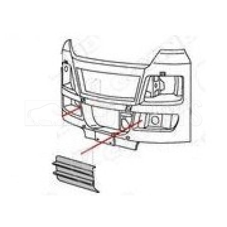 BUMPER INLET TRIM PASSENGER SIDE LH
