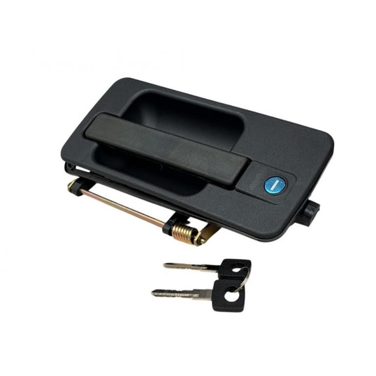 FRONT OUTER DOOR HANDLE WITH LOCK & KEYS PASSENGER SIDE LH