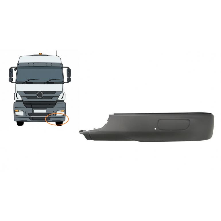FRONT BUMPER SPOILER WITHOUT FOG LAMP PASSENGER SIDE LH