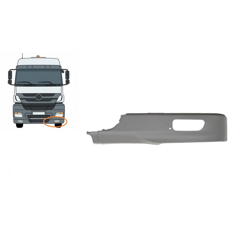 FRONT BUMPER SPOILER C/W FOG LAMP HOLES PASSENGER SIDE LH