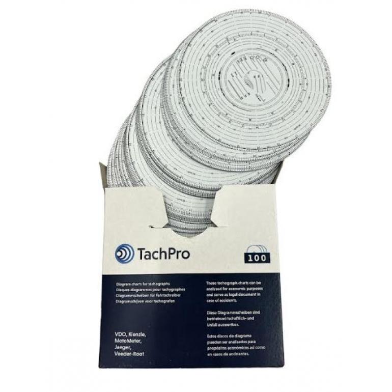 125kmh Black Combi Analogue Tachograph Charts