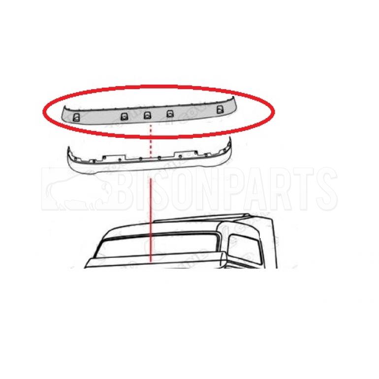 SUNVISOR UPPER SECTION ONLY