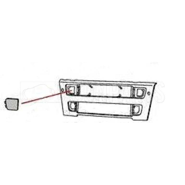 LOWER GRILLE UPPER BLANKING COVER DRIVER SIDE RH