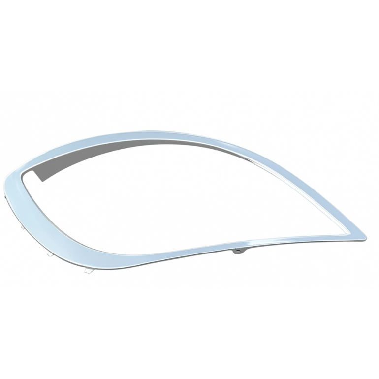 CHROME COATED HEADLAMP SURROUND TRIM DRIVER SIDE RH