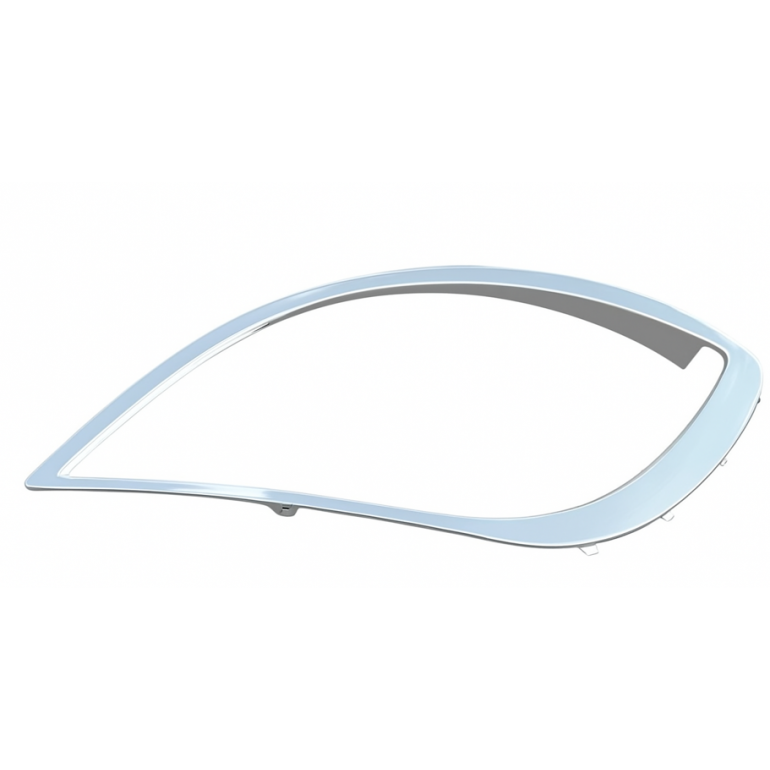 CHROME COATED HEADLAMP SURROUND TRIM PASSENGER SIDE LH