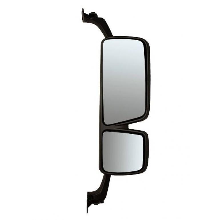 CHROME MANUAL ADJUST TWIN MIRROR HEAD DRIVER SIDE RH