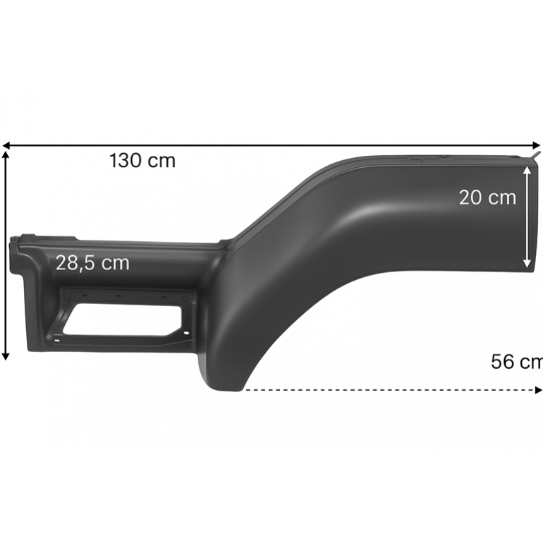 SINGLE STEP UPPER STEPWING PASSENGER SIDE LH