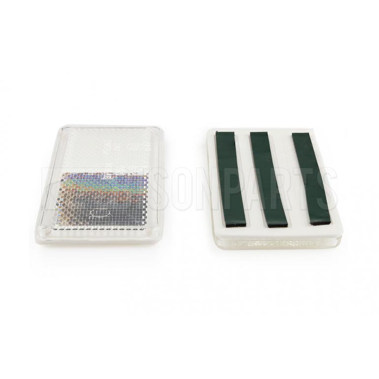 CLEAR SELF ADHESIVE FRONT REFLECTOR (PAIR)