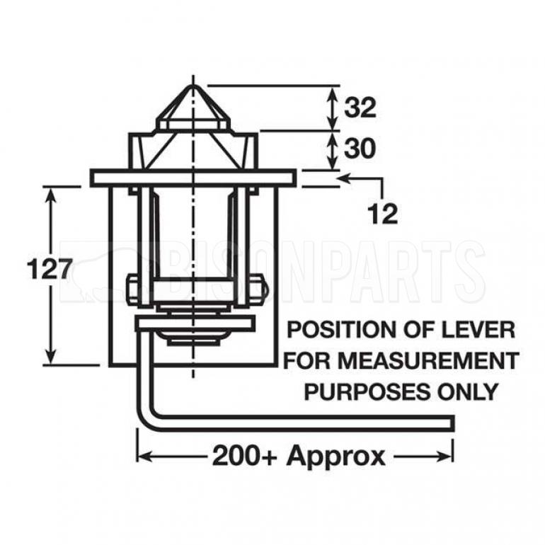 TRAILER CONTAINER TWISTLOCK RETRACTABLE LEVER