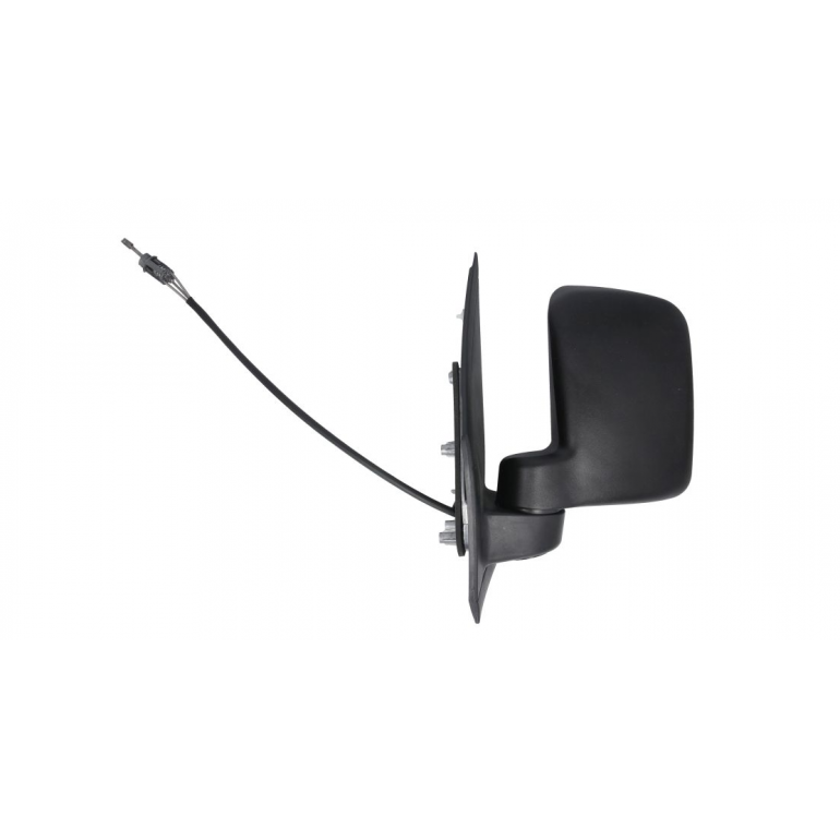 BLACK TEXTURED MANUAL DOOR WING MIRROR LH