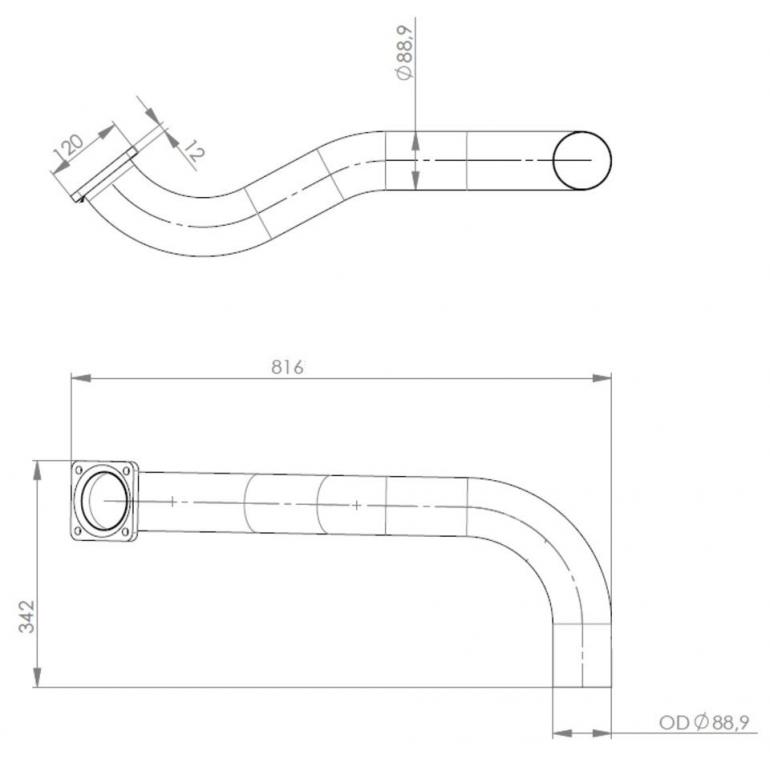 EXHAUST DOWN PIPE