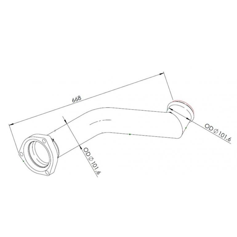 EXHAUST FRONT PIPE