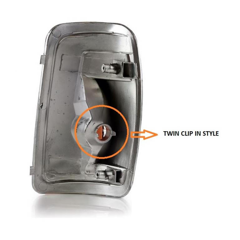 5w CLEAR DOOR WING MIRROR INDICATOR DRIVER SIDE RH