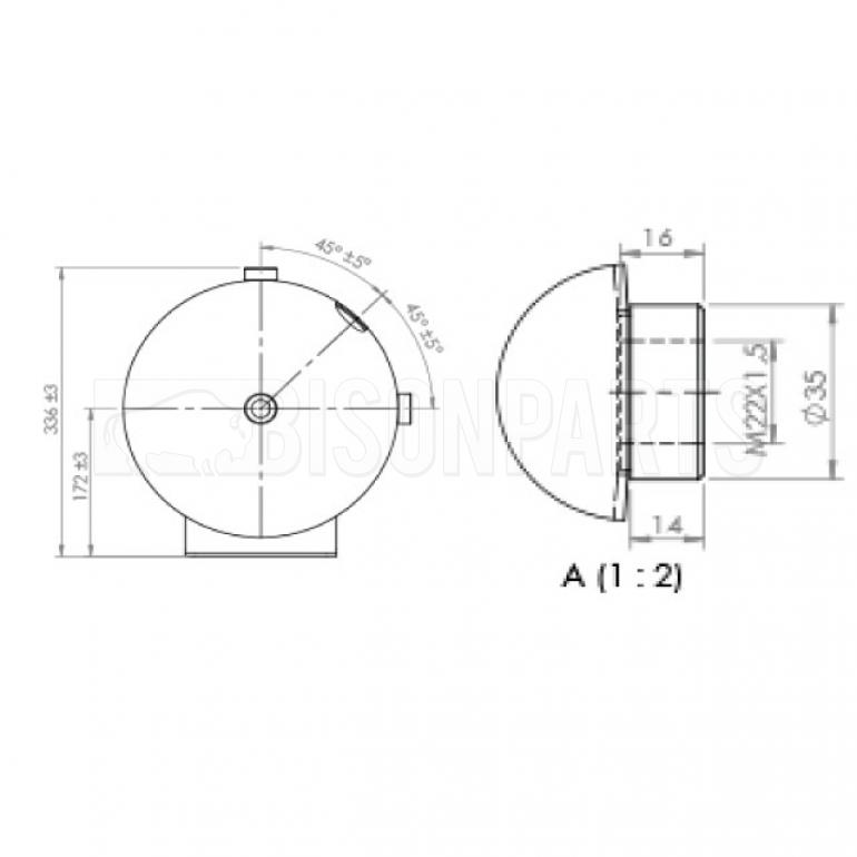 GRAY & ADAMS AIR RESERVOIR TANK 60 LITRES