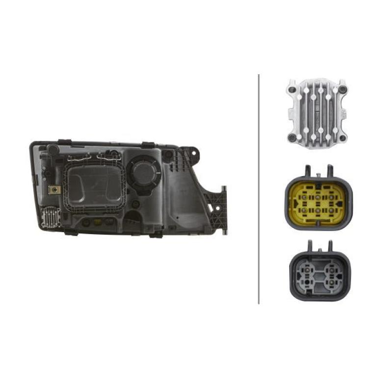 ELECTRIC ADJUST HEADLAMP WITH DRL PASSENGER SIDE LH