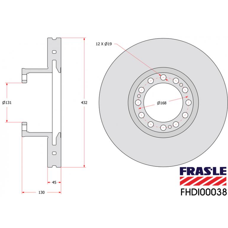 VENTED FRONT BRAKE DISC