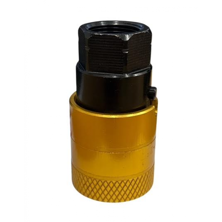 YELLOW AIR LINE FEMALE C COUPLING WITH LIFTER VALVE M22X1.5