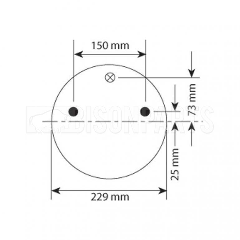 MERITOR / ROR AIRSPRING / AIRBAG 4157NP04 COMPLETE WITH FITTING KIT