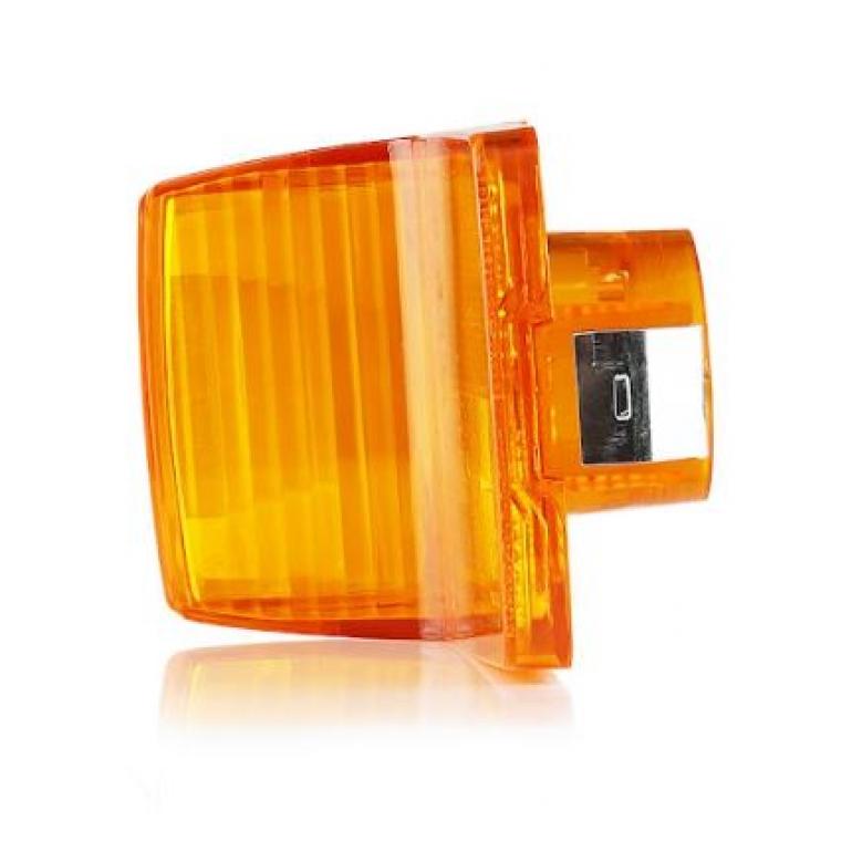 AMBER STEPWELL SIDE REPEATER LAMP LENS ONLY