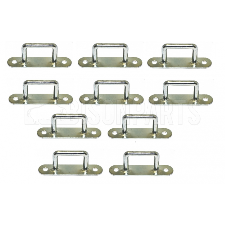 TRAILER CURTAIN REPAIR TIR RIVET ON STAPLE ZINC PLATED STEEL 20MM (PACK OF 10) Bison Parts