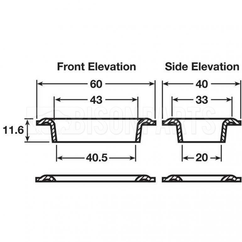 TRAILER CURTAIN REPAIR TIR CABLE OVAL EYELET