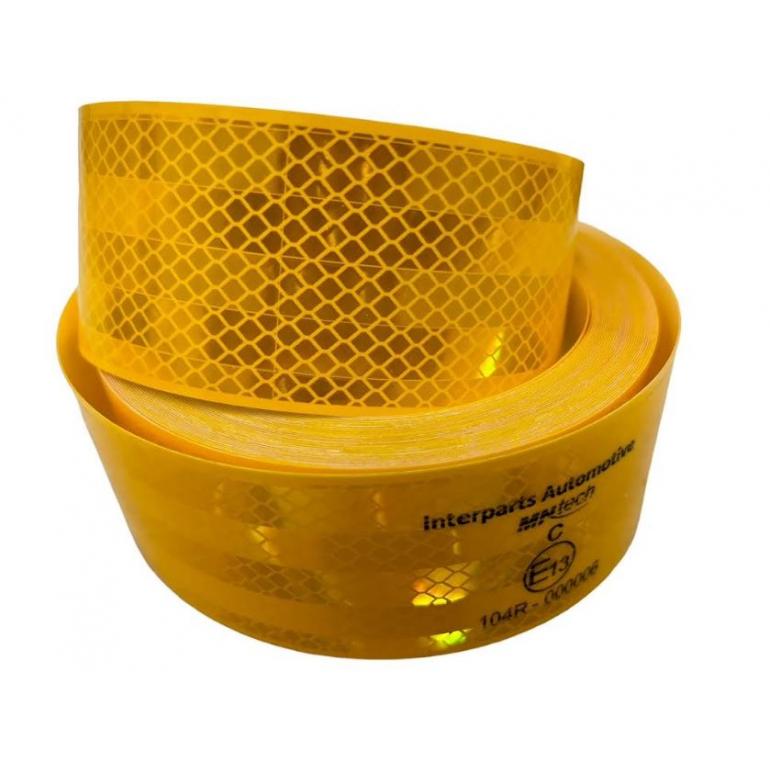 YELLOW REFLECTIVE CONSPICUITY TAPE 12.5M