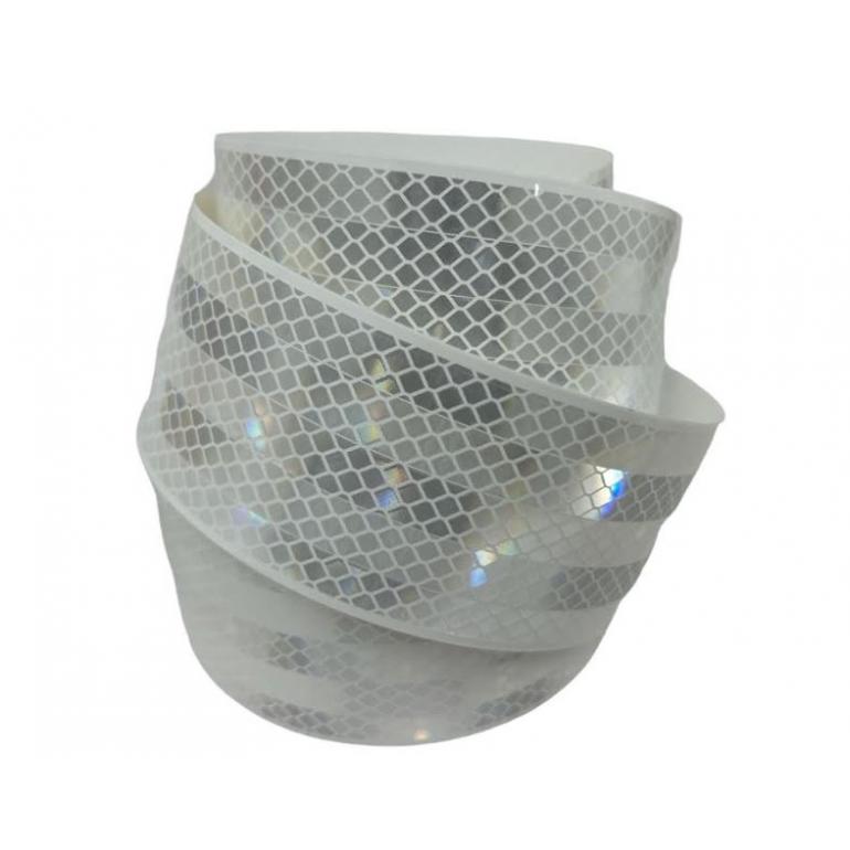 WHITE REFLECTIVE CONSPICUITY TAPE 12.5M