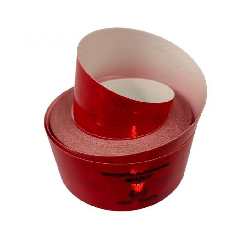 RED REFLECTIVE CONSPICUITY TAPE 12.5M