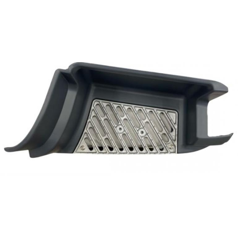 GREY LOWER STEP SURROUND & TREAD PLATE DRIVER SIDE RH