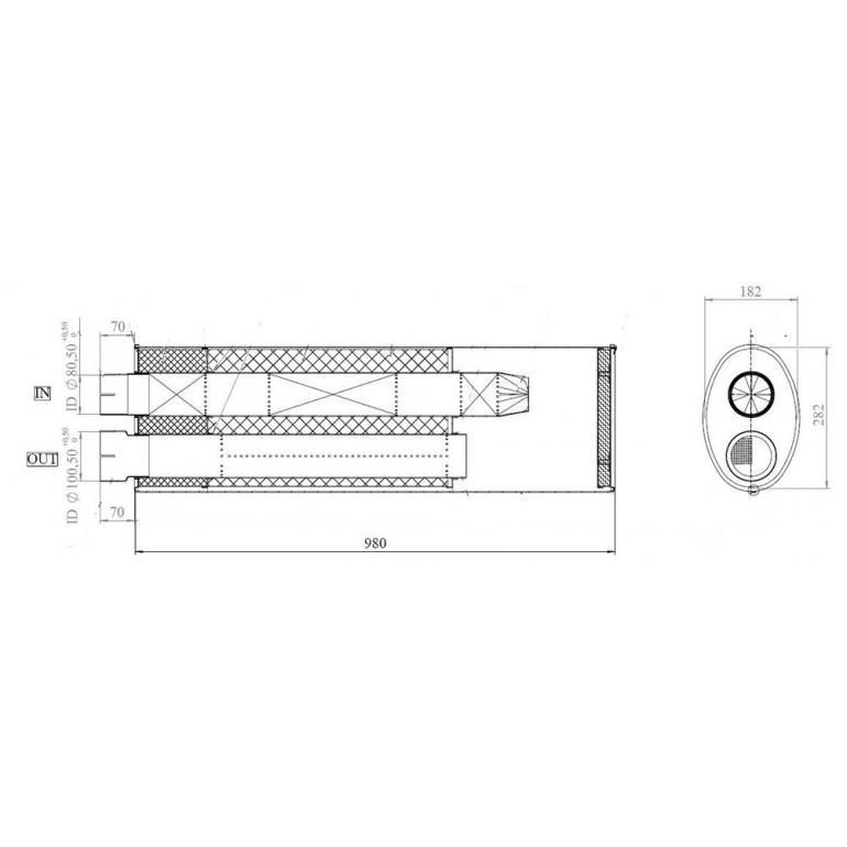 EXHAUST SILENCER BOX 