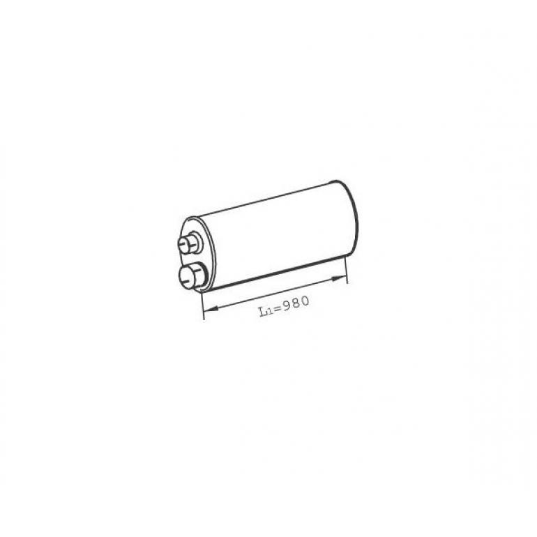 EXHAUST SILENCER BOX 