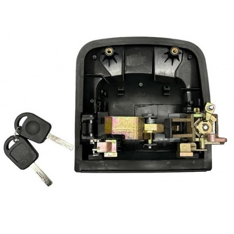 FRONT OUTER DOOR HANDLE WITH BARREL & KEYS DRIVER SIDE RH