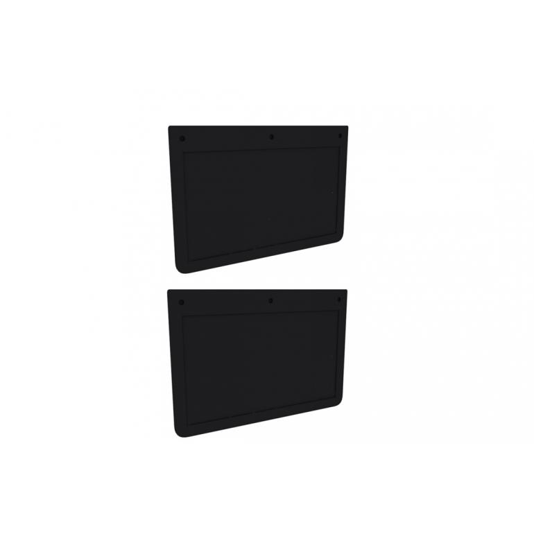 PLAIN BLACK RUBBER MUDFLAP 22" X 18" (PAIR)