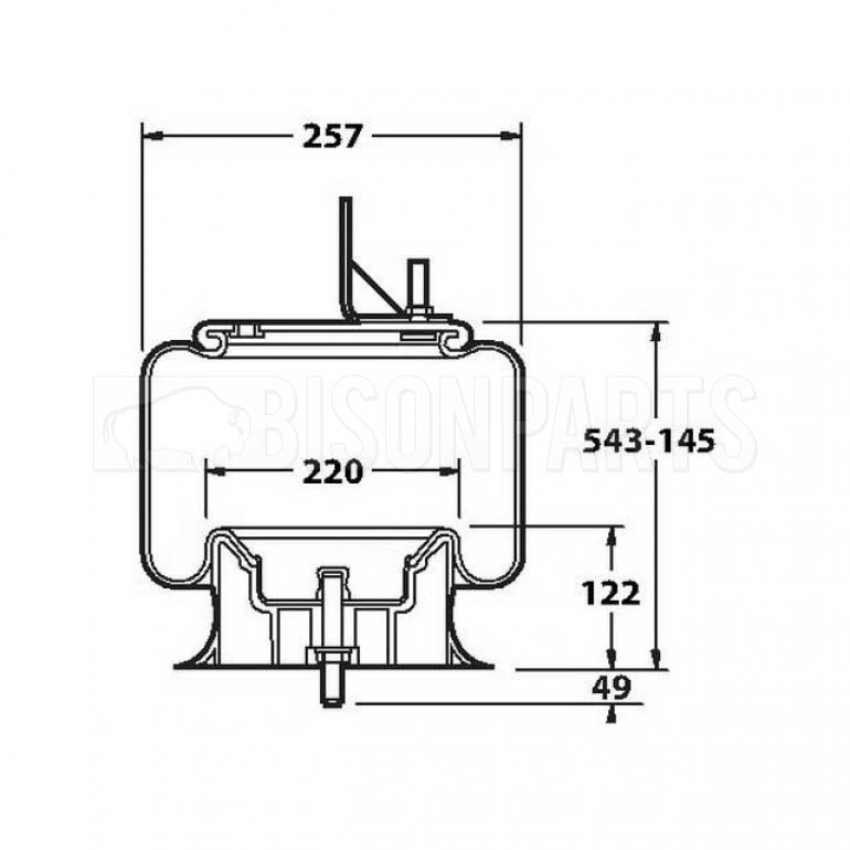 (HNTRE SUSPENSION) REAR AIRSPRING
